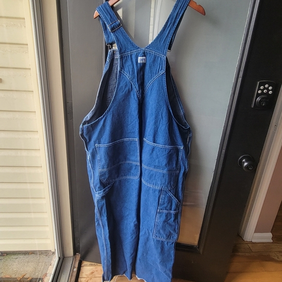 Liberty Blue Denim Carpenter Overalls Men’s Size 42x32 Farm Work 100% Cotton - Picture 6 of 14